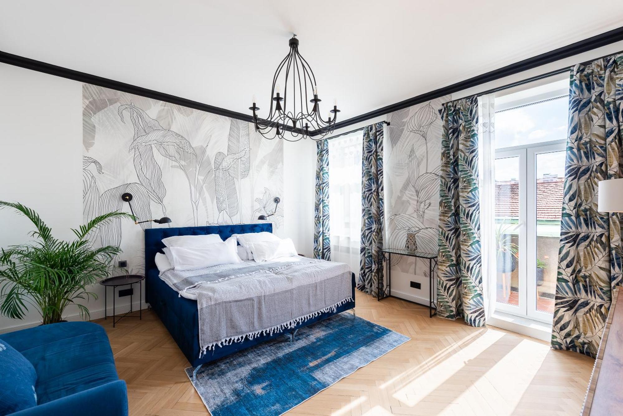 Apartment Luxury With A Balcony And A Terrace Prag